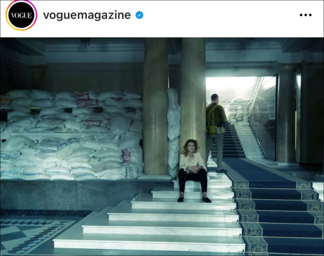 泽连斯基夫妇为《Vogue》拍了一组时尚大片